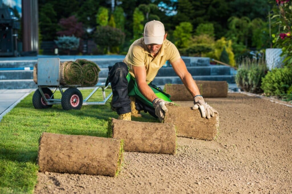 artificial turf installation